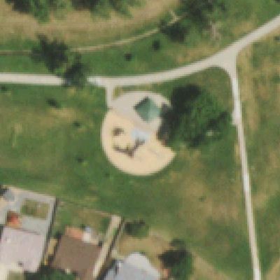 Aerial photo of Trailside Park Playground and Pavillion