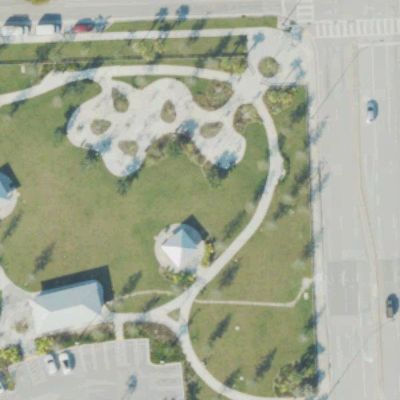 Aerial view of Tree Island Park