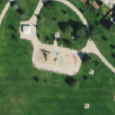 Aerial photo of Triangle Park