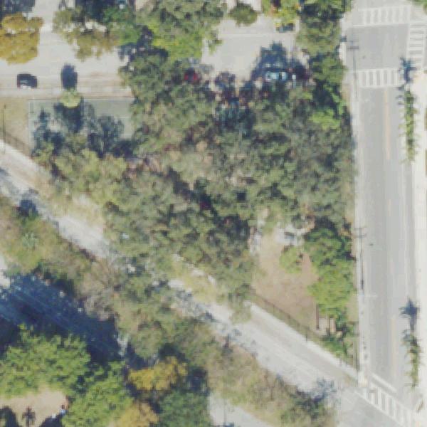 Aerial view of Triangle Park