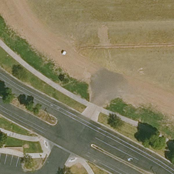 Aerial view of Tumbleweed Park Pickleball Courts