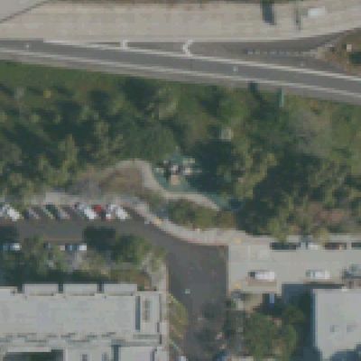 Aerial view of Tweet Street Park
