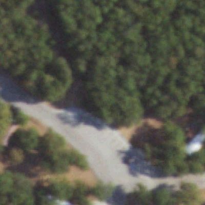 Aerial view of Twin Coves Park and Campground