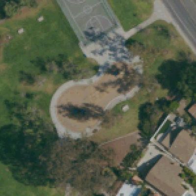 Aerial view of Twin Trails Park