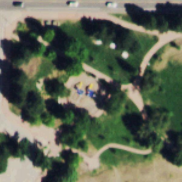 Aerial photo of Union Square Park