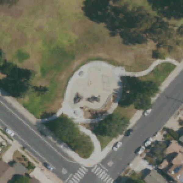 Aerial view of University Village Park