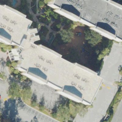 Aerial view of Vacation Village Playground