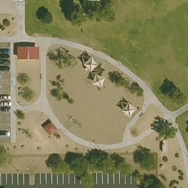 Aerial view of Venturoso Park