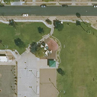 Aerial view of Verde Park