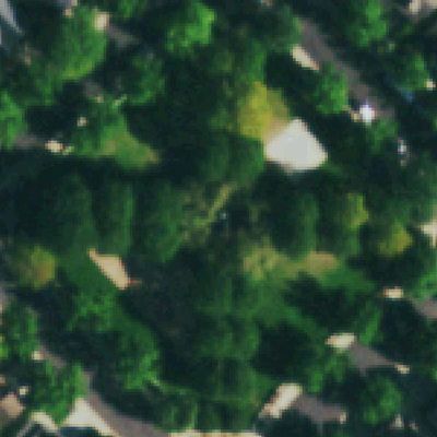 Aerial photo of Village Green Neighborhood Park