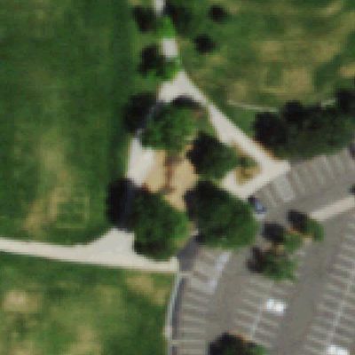 Aerial photo of Village Greens Playground
