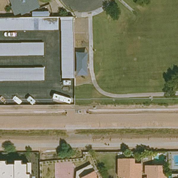 Aerial view of Village II Park