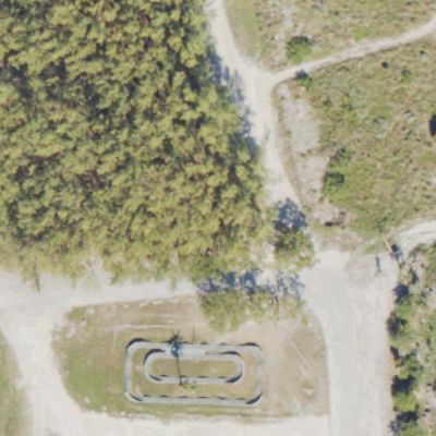 Aerial view of Virginia Key North Point Trails