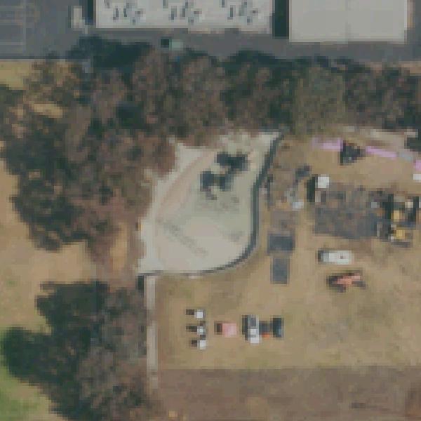 Aerial view of Walker-Wangenheim Neighborhood Park
