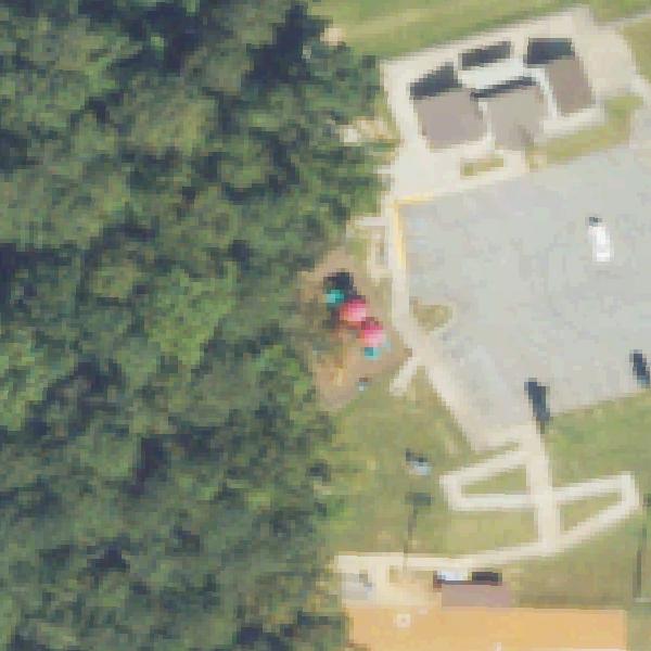 Aerial view of Wallace Park Playground - Tot Lot