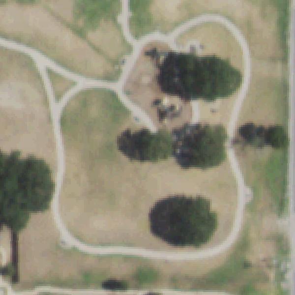 Aerial view of Walter E. Luedeke Park