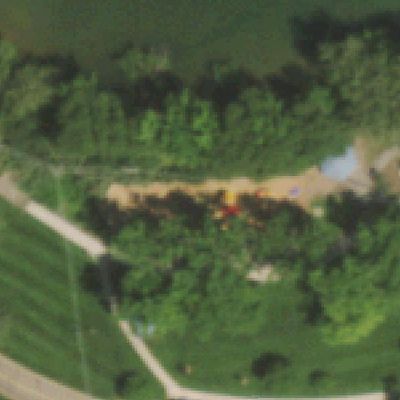 Aerial photo of Waneka Lake Park
