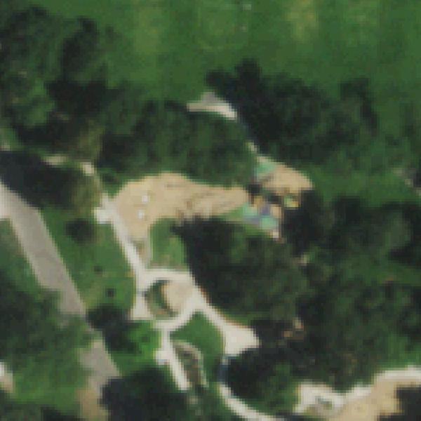 Aerial photo of Washington Park Playground