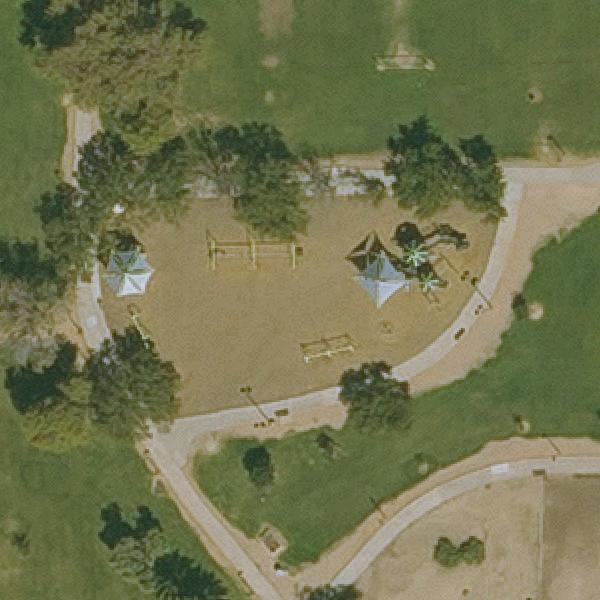 Aerial view of Washington Park Pool