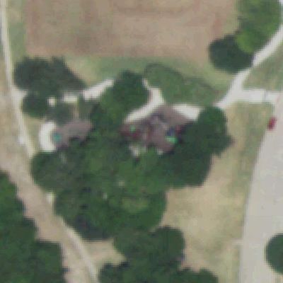Aerial view of Waters Edge Park