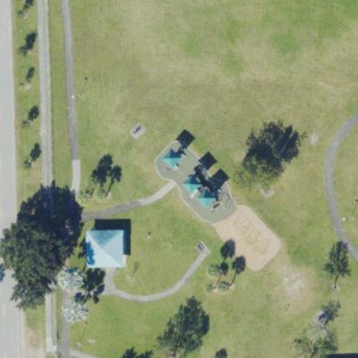 Aerial view of Waverly Park