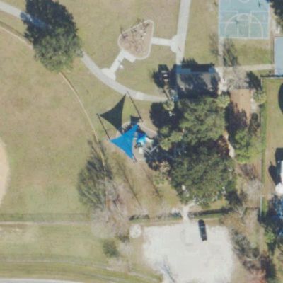 Aerial view of Wedgefield Park