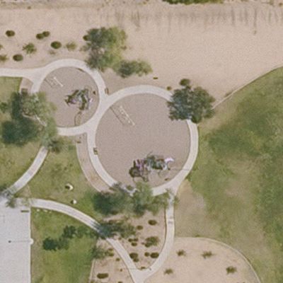 Aerial view of Werner's Field Park