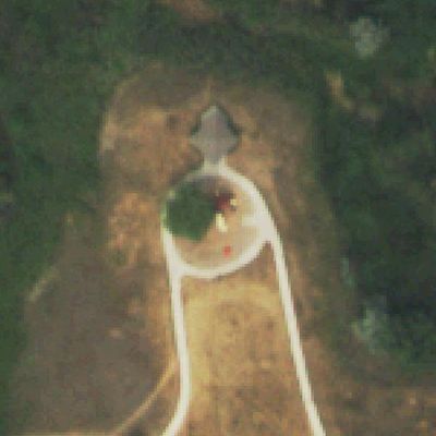 Aerial photo of West Tollgate Creek Park (“Ladybug Park”)