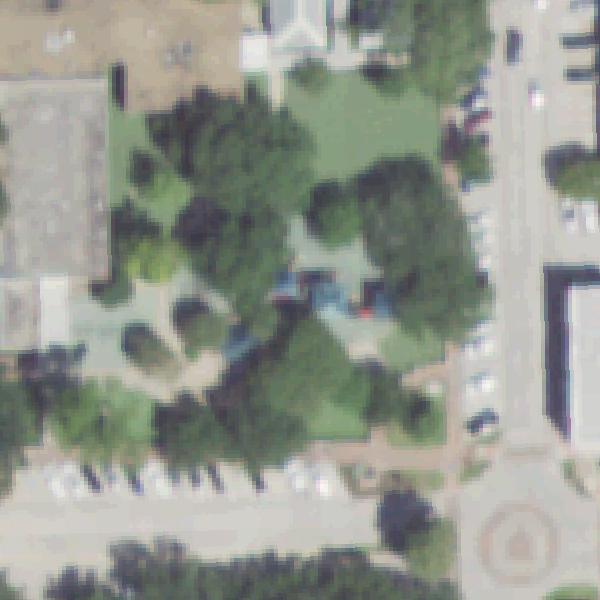 Aerial photo of West University Playground
