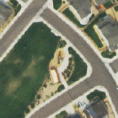 Aerial photo of Western Park at Copperleaf (Ponderosa)