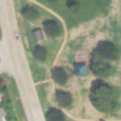 Aerial photo of Westheimer Place Park