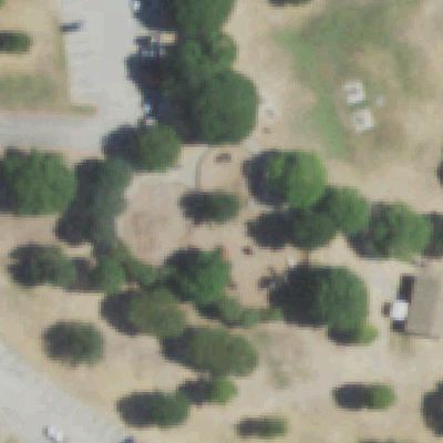 Aerial view of White Rock Creek Trail Playground