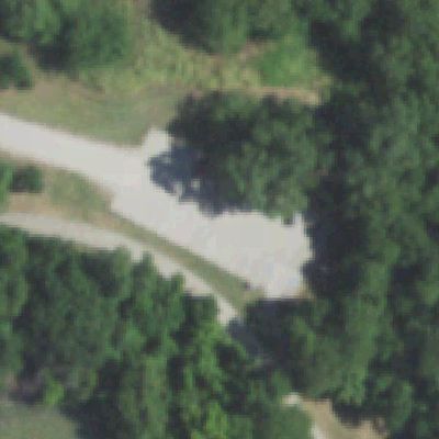 Aerial view of White Rock Lake Parking