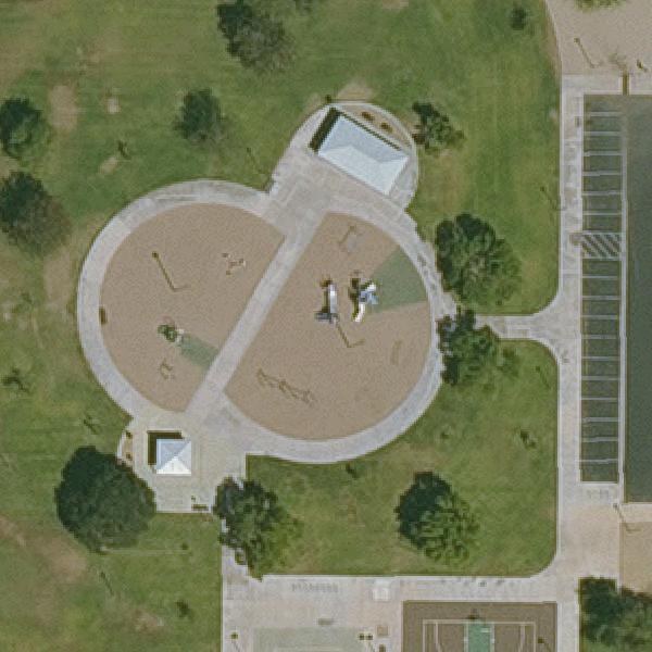 Aerial view of Whitman Park