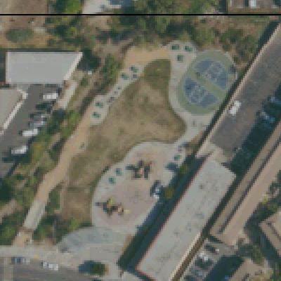 Aerial view of Wightman St Park