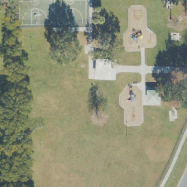 Aerial view of Willie Mays Park