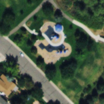 Aerial photo of Willow Creek Park Playground