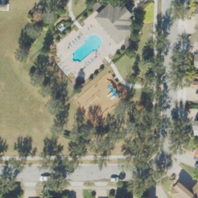Aerial view of Windermere Landing Community Playground