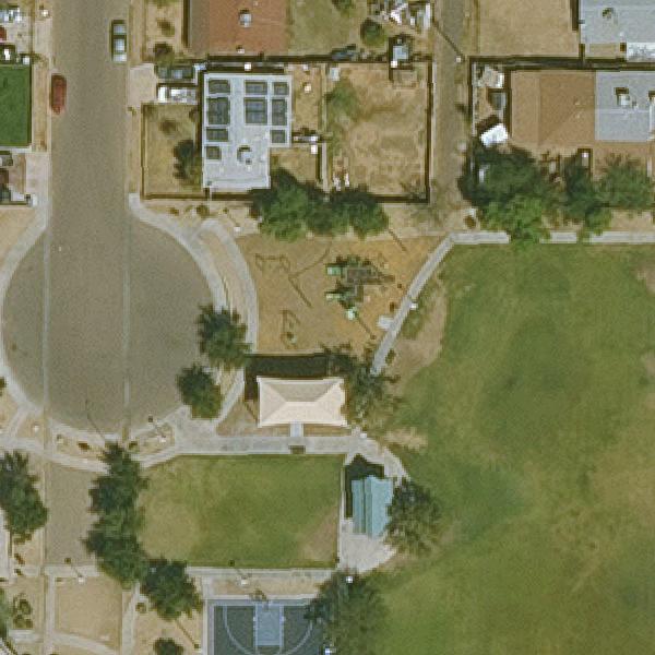 Aerial view of Winifred Green Park