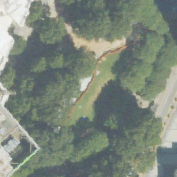 Aerial view of Woodruff Park