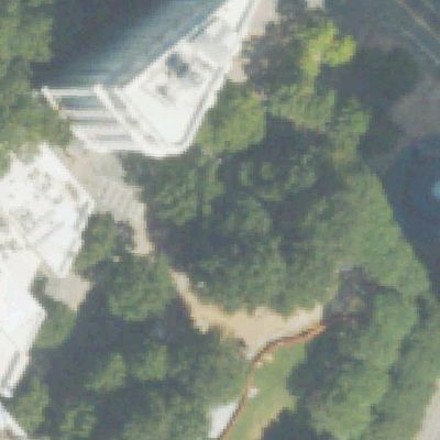 Aerial view of Woodruff Park Playground