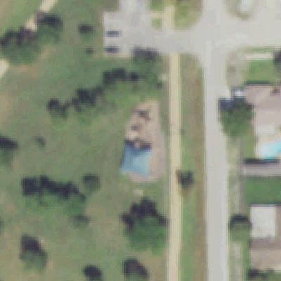 Aerial photo of Woody Street Park