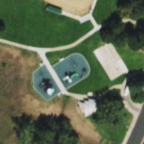 Aerial photo of Writers Vista Park