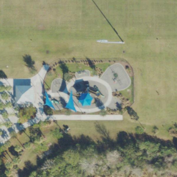 Aerial photo of Young Pine Community Park