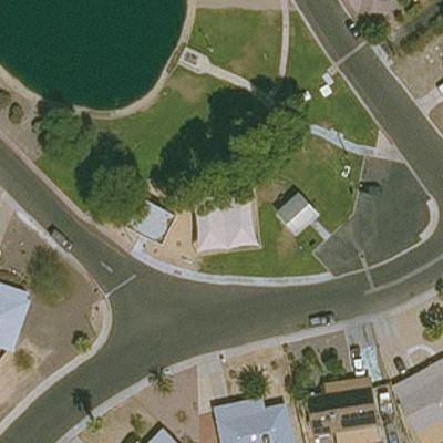 Aerial view of Youngtown Maricopa Lake Park