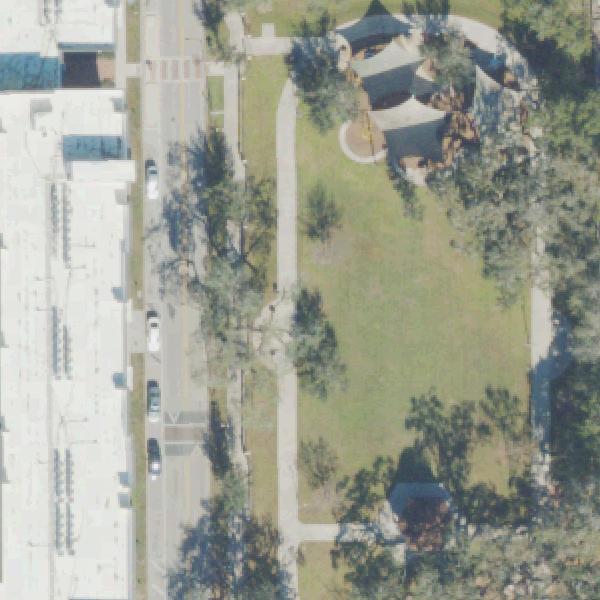 Aerial view of Z L Riley Park