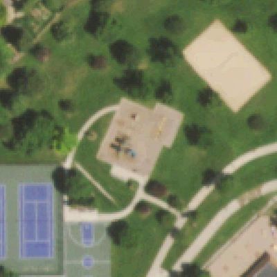 Aerial photo of Zang Spur Park