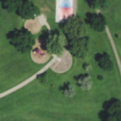 Aerial photo of Zuni Park