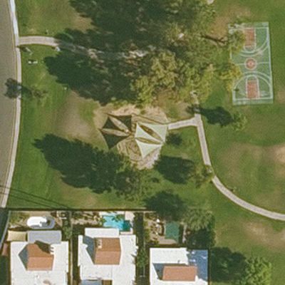 Aerial view of Zuni Park