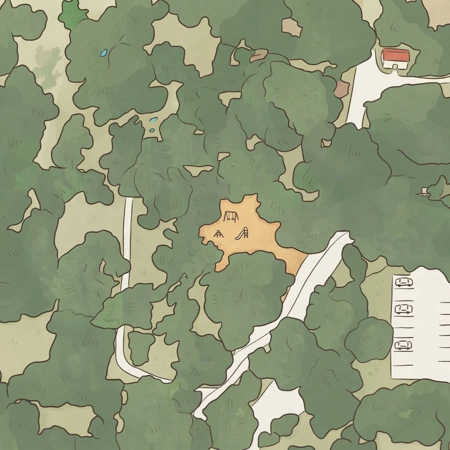 Illustrated map of 1. Olmos Basin Park Trailhead